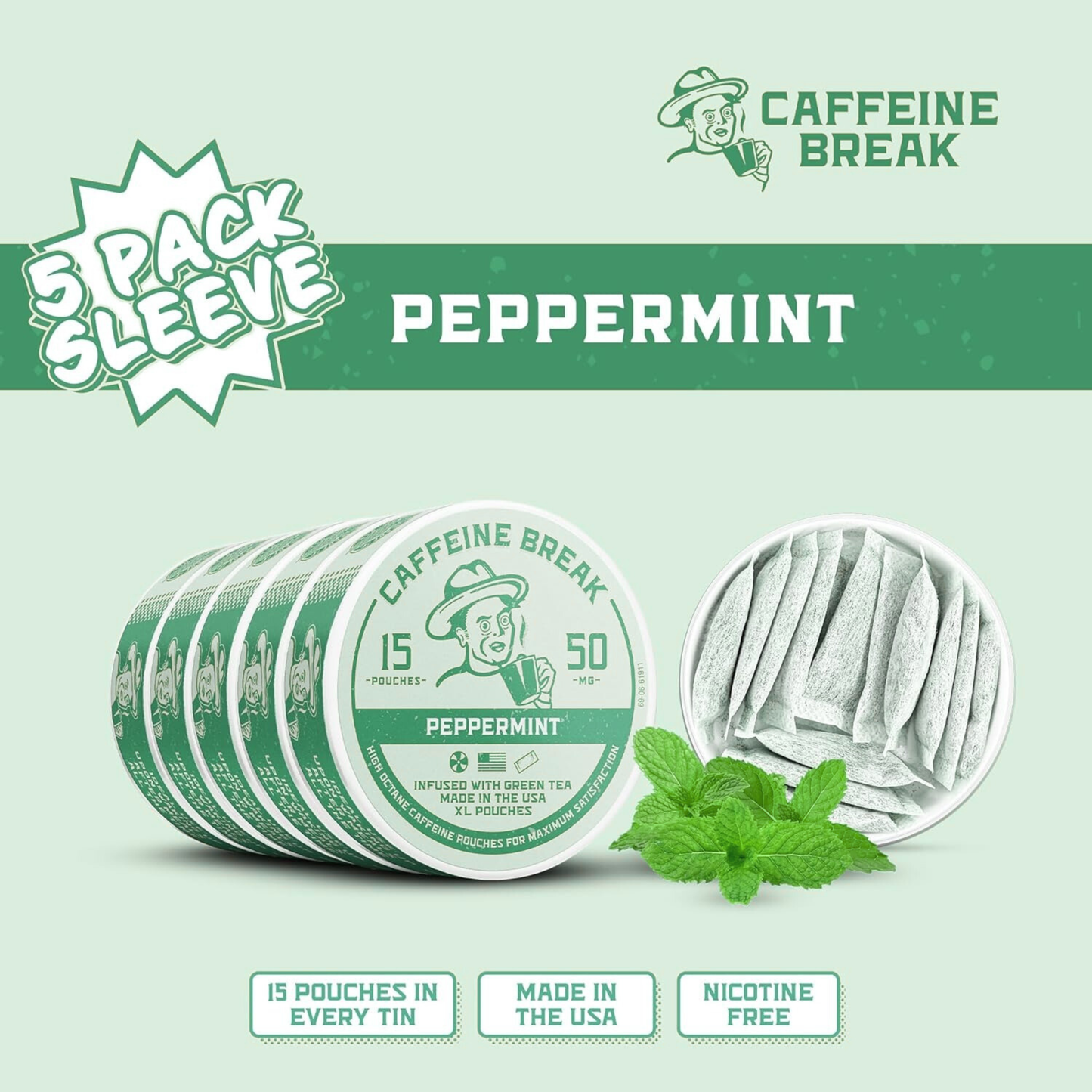 ALP Caffeine Pouches - Peppermint (5 Pack)
