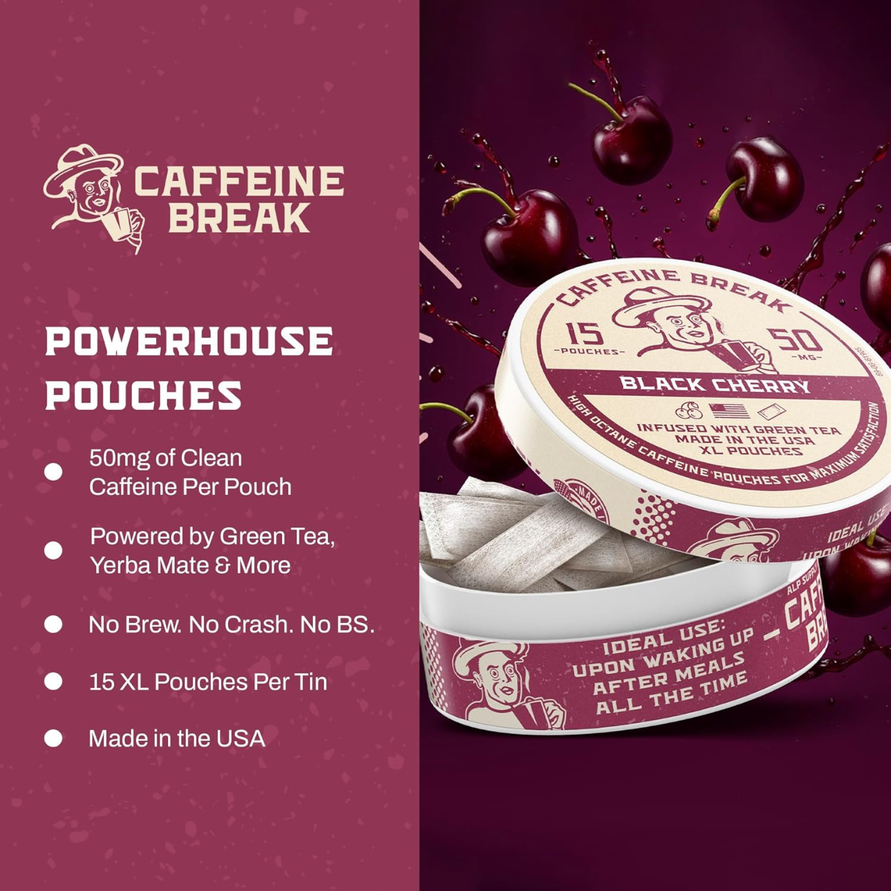 ALP Caffeine Pouches - Black Cherry (5 Pack)