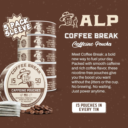 ALP Caffeine Pouches - Coffee Break (5 Pack)